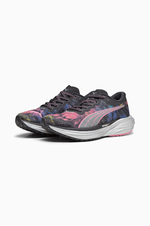 Deviate NITRO™ 2 'Marathon Series' Women's Running Shoes, PUMA Black-Strawberry Burst-Yellow Blaze, extralarge