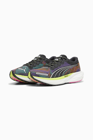 Deviate NITRO™ 2 Women's Running Shoes, PUMA Black-Lime Pow-Poison Pink, extralarge