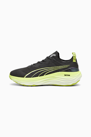 ForeverRun NITRO™ Men's Running Shoes, PUMA Black-Lime Pow-Mineral Gray, extralarge