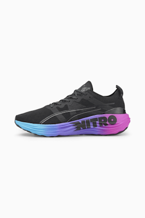 ForeverRun NITRO™ SUNSET Men's Running Shoes, PUMA Black-Luminous Blue-Electric Orchid, extralarge