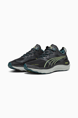 ForeverRun NITRO™ WTR Men's Running Shoes, PUMA Black-Malachite-Yellow Burst, extralarge