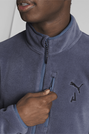 SEASONS Full-Zip Men's Running Fleece, Inky Blue, extralarge