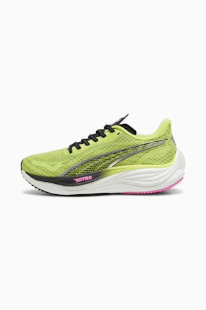 Velocity NITRO™ 3 Psychedelic Rush Women's Running Shoes, Lime Pow-PUMA Black-Poison Pink, extralarge