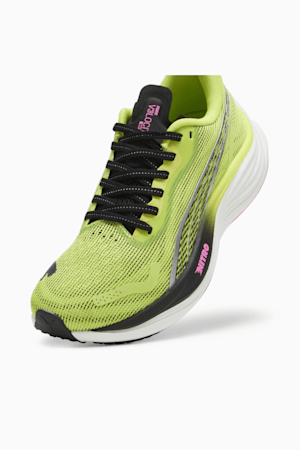 Velocity NITRO™ 3 Psychedelic Rush Women's Running Shoes, Lime Pow-PUMA Black-Poison Pink, extralarge